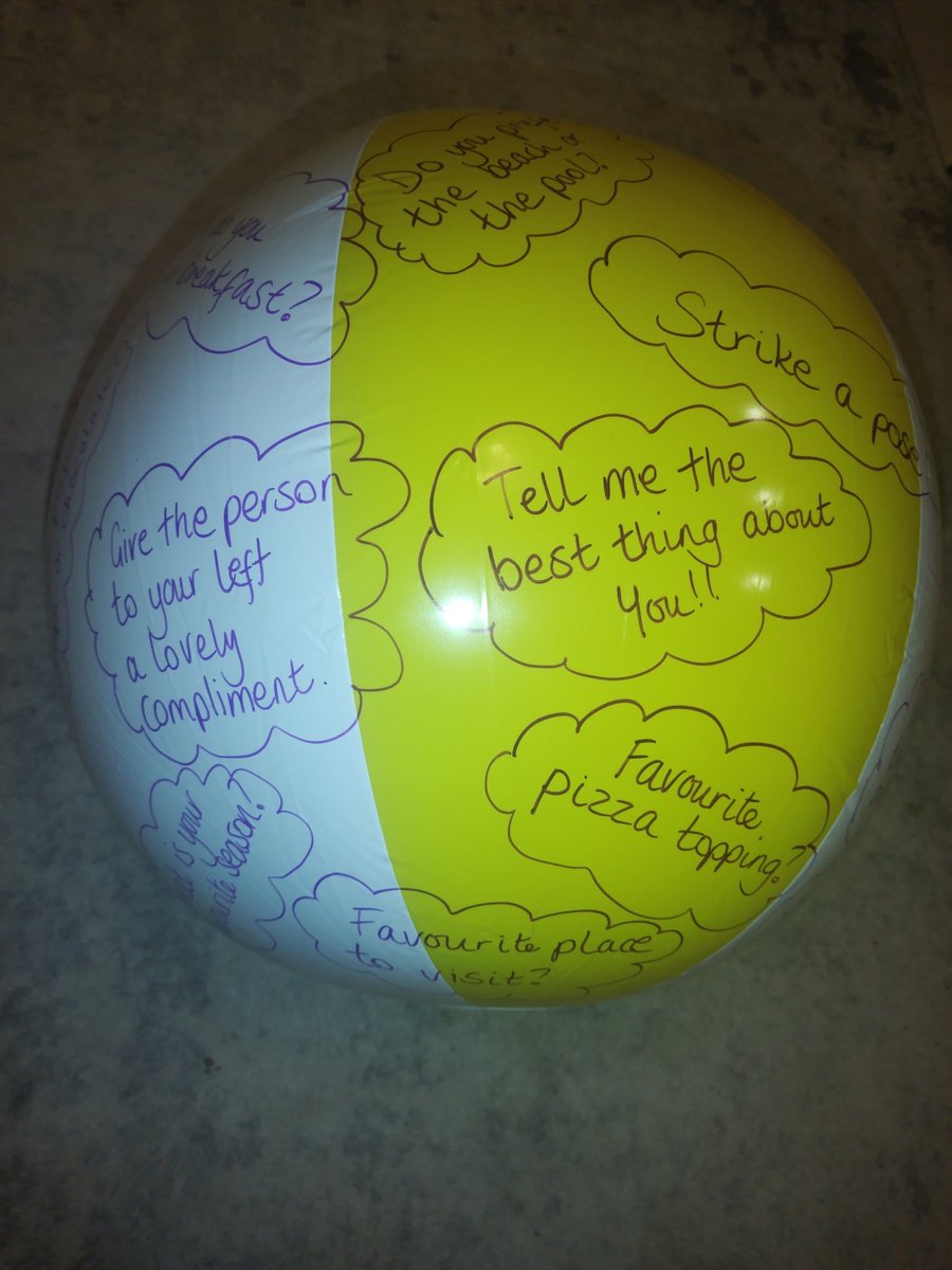 MsOKanePGDE's tweet photo. Getting to know you lesson all prepped for my P3s.
May as well use the good weather and get outside with my beach ball. What could possibly go wrong ๐
#pgde #primaryschoolteacher #edutwitter #primary3 #primaryeducation https://t.co/FB6tgyAMd9