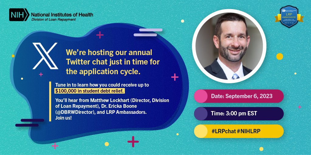 DBRWDirector's tweet photo. ICYMI: The @NIH_LRP is hosting a twitter chat TOMORROW! Join us to learn more about the programs and connect with your peers. See you there?๐ https://t.co/Nv1rir3l1Y ๐๏ธ๐ป #LRPchat #AcademicChatter #LRPambassador #NIH #ecrchat https://t.co/cG3vRBQM8q