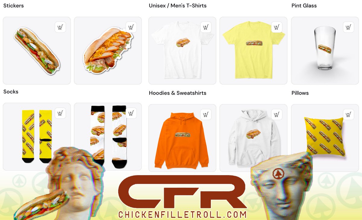 FilletRoll's tweet image. Hey BlueShellTadhg, I see you have good taste.

You might appreciate ChickenFilletRoll.com 🥖

#chickenfilletroll