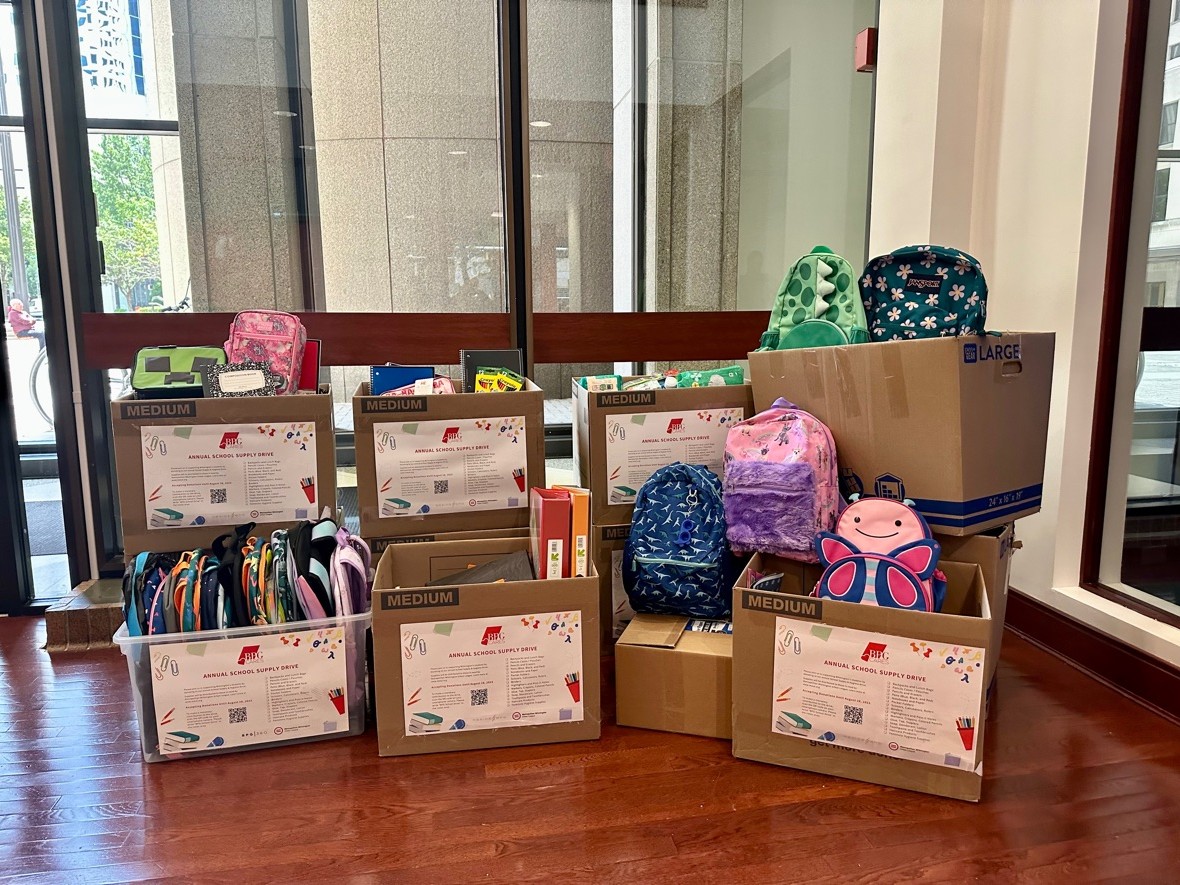 BPG held our annual BPG Cares School Supply Drive to collect much-needed items for local students in need. Thanks to the kindness of our associates, residents, & office tenants, we donated over 1000 school supplies directly to the Metropolitan Wilmington Urban League.