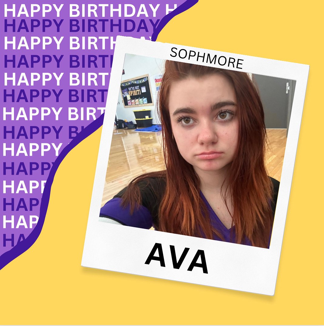 Happy belated birthday Ava! Can’t wait to see what the season brings you!! 💜💛