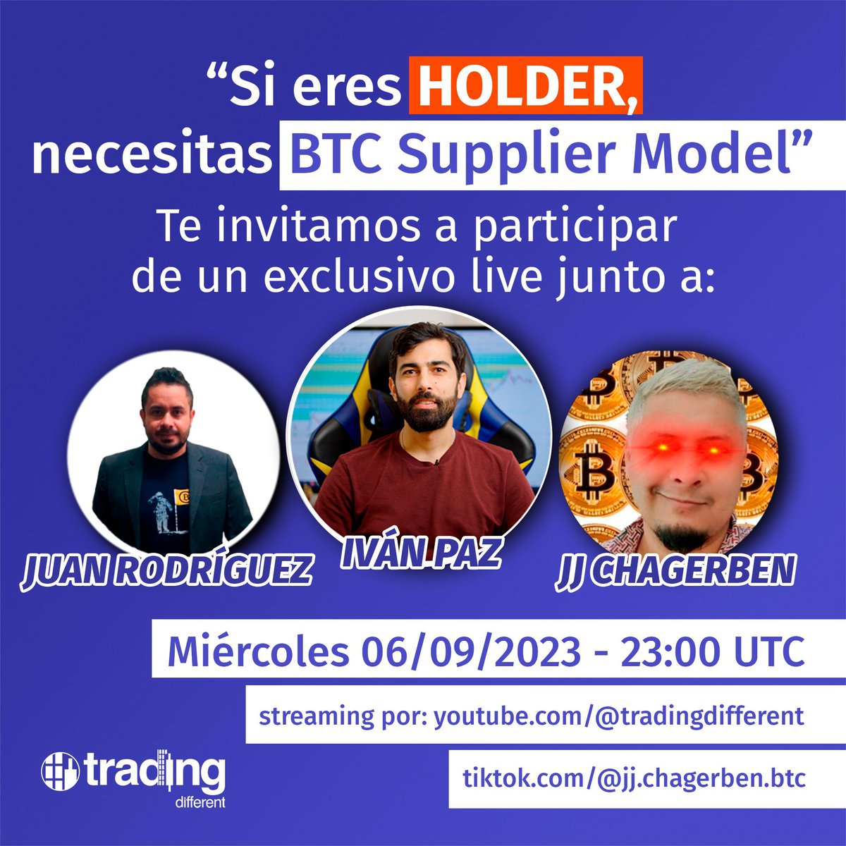 Es buen momento para comprar bitcoin❓ Es una pregunta que escuchamos mucho…  para responderla desde el lado $$$ el “#BITCOIN Supplier Model” nos ayudará  😎 Mañana miércoles junto a Iván Paz de @