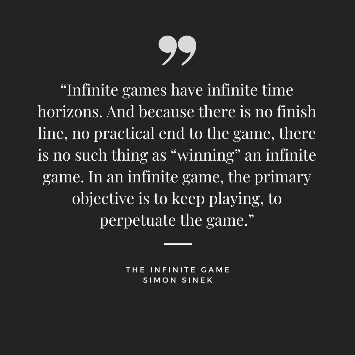 calebmkeller's tweet image. #theinfinitegame by Simon Sinek

#books #reading #understanding #recommended