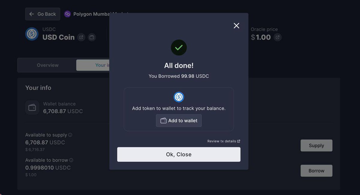 A glimpse from the Mumbai testnet.
It's coming faster than you think! 😉