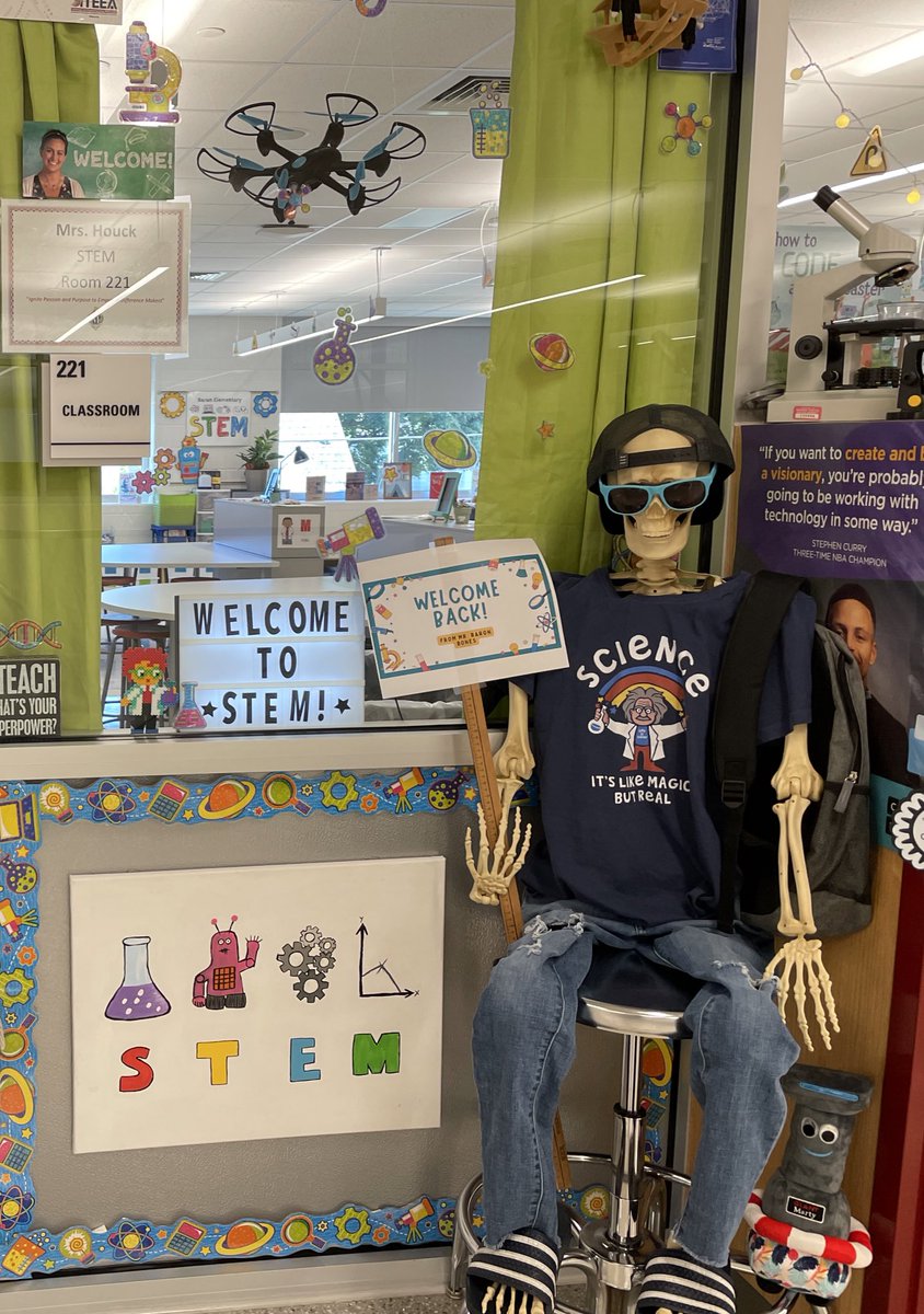 Laura Cropper (@cropperl03) on Twitter photo Made it through the 1st day of school! Here is to tear 17! Myself and Mr. Baron Bones were excited to welcome the kids back to the STEM Room! <a href="/ManheimCentral/">Manheim Central SD</a> <a href="/BaronElementary/">Baron Elementary</a> #steminpa 🧪 🔬 🤖 🌱 Made it through the 1st day of school! Here is to tear 17! Myself and Mr. Baron Bones were excited to welcome the kids back to the STEM Room! <a href="/ManheimCentral/">Manheim Central SD</a> <a href="/BaronElementary/">Baron Elementary</a> #steminpa 🧪 🔬 🤖 🌱