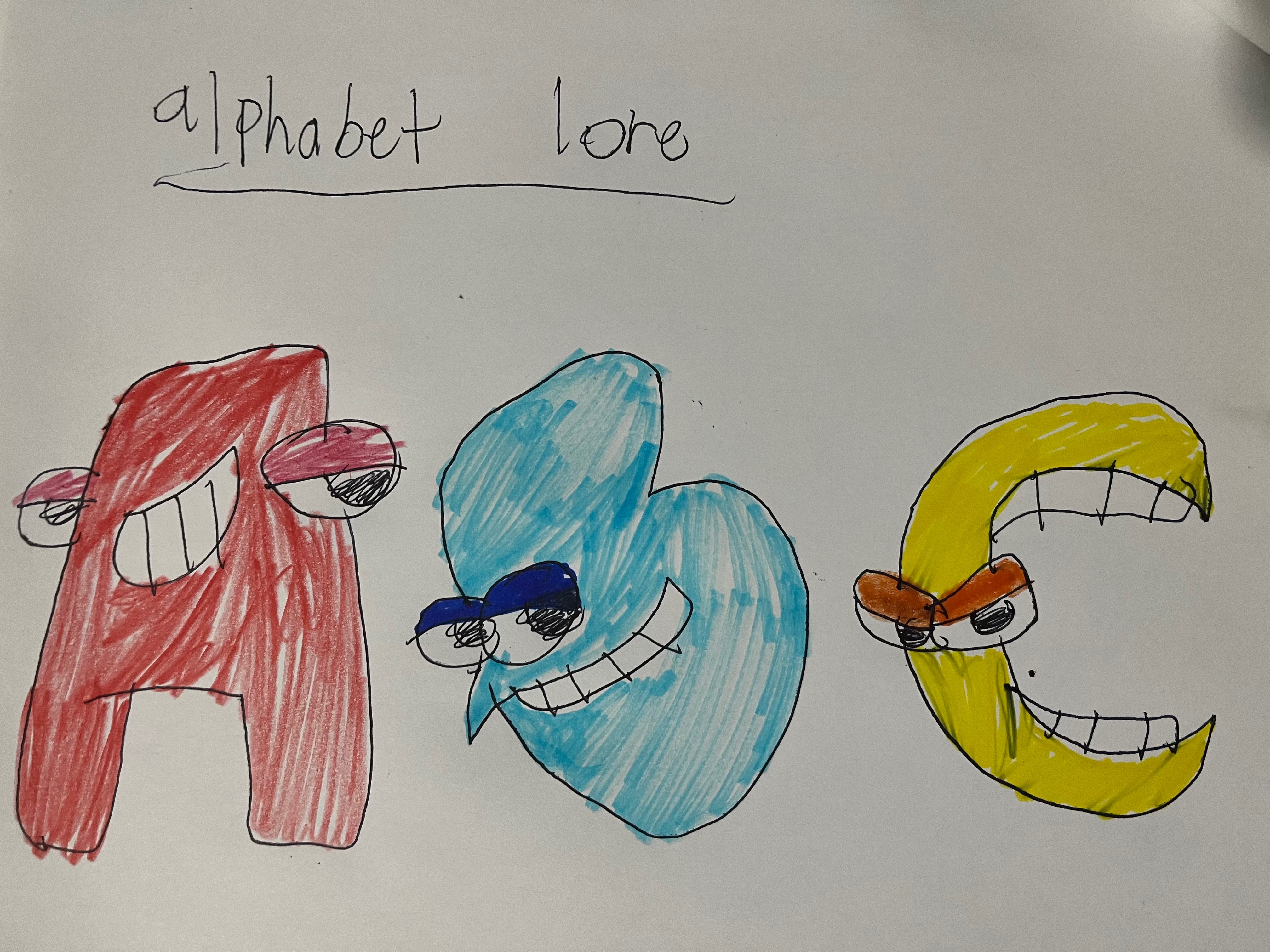 Drawing A - Alphabet Lore 