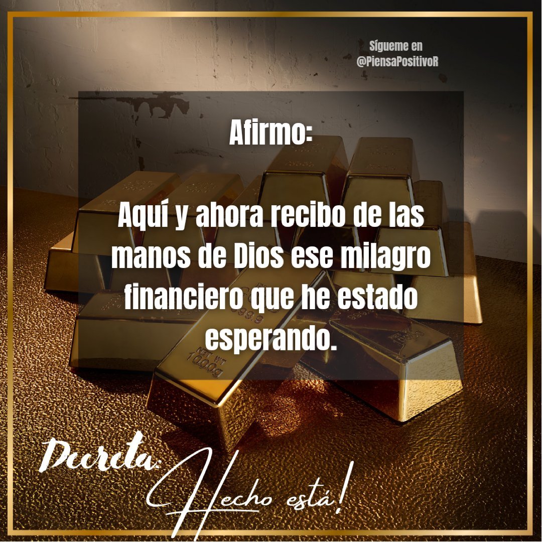 🌟✨Vibro en Abundancia🌟✨

🙏💰Decreta: HECHO ESTÁ💰🙏

¿🌟Quieres aprender más sobre la mentalidad de la abundancia y el éxito? Envíame un mensaje directo para más información.🌟