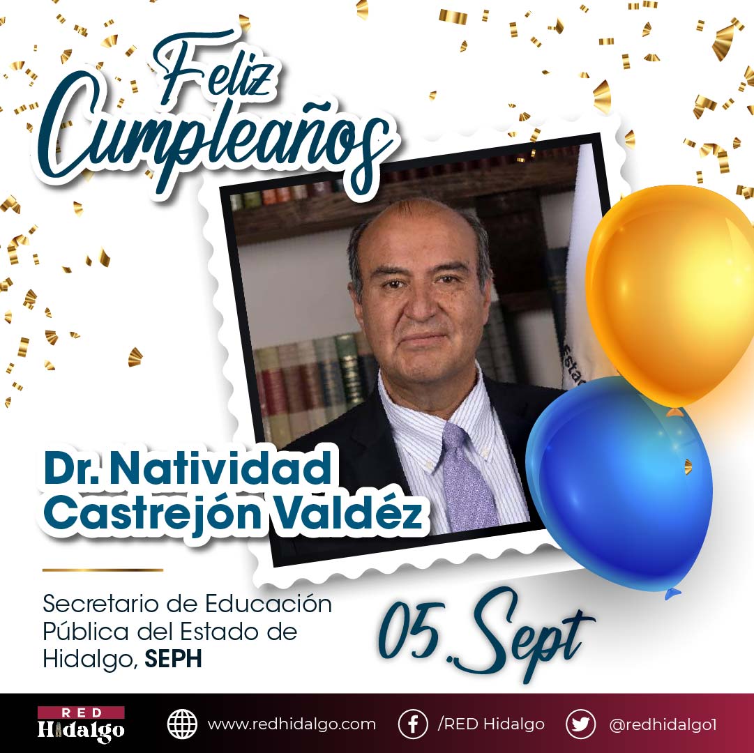 Red1Hidalgo's tweet image. ¡Feliz cumpleaños al Secretario de Educación de Hidalgo, @natycastrejonv! 🎉🎂Que este nuevo año de vida esté lleno de éxitos y logros. ¡Felicidades! 🥳📚 #Cumpleaños #EducaciónHidalgo #NatividadCastrejónValdez