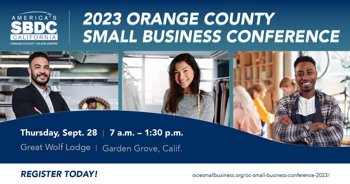 🤝 Connect, Learn, Grow! The Orange County Small Business Conference will elevate your business with game-changing insights, funding tips, and fresh marketing skills. 

Get your ticket today &gt; ociesmallbusiness.org/oc-small-busin…