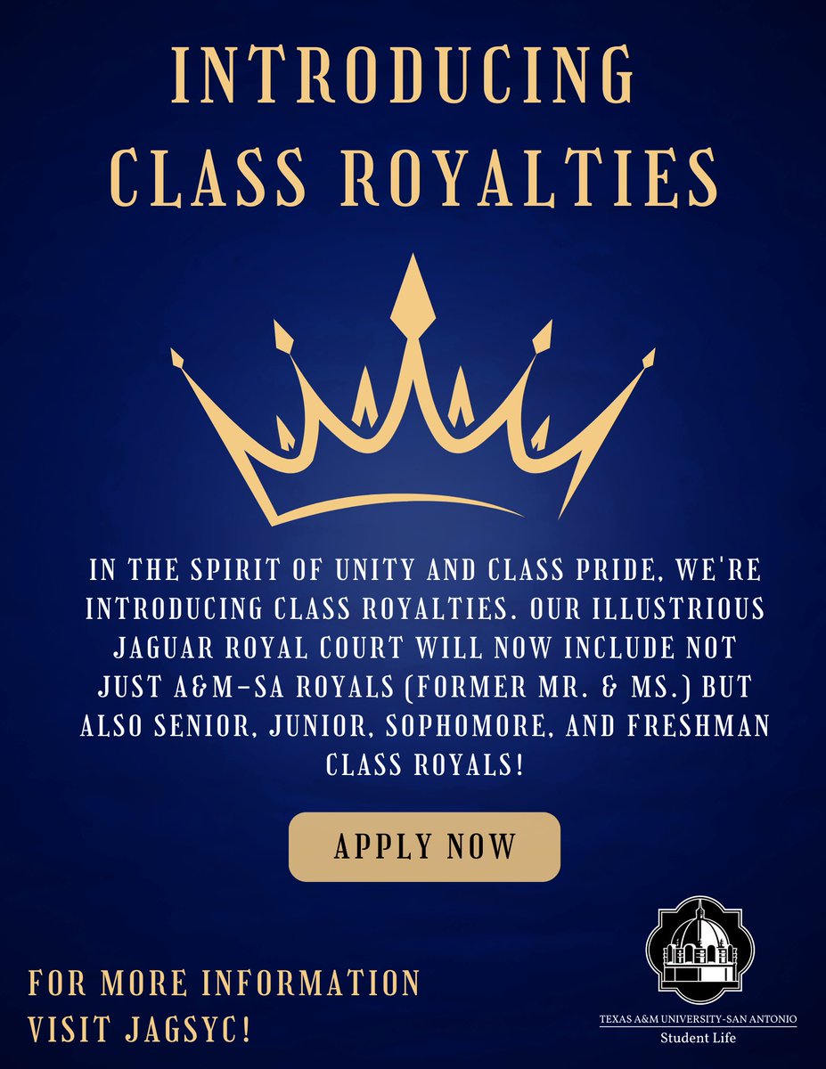 CABTAMUSA's tweet photo. In the grand spirit of unity and class pride, the time has come to reveal the latest chapter in our royal saga! 

The Jaguar Royal Court, known for its fierce Jaguar Pride, is undergoing a transformation. Behold, the Class Royalties are here to reign in Jaguar Country! 🐆👑 https://t.co/V1dOLkOlIp