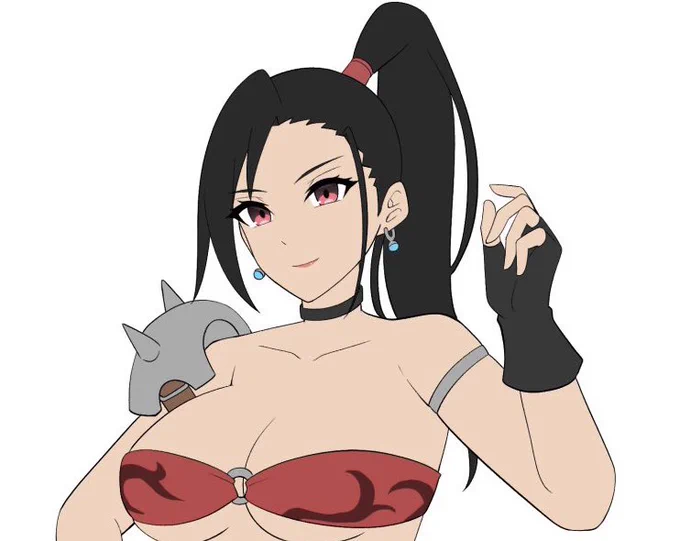 このすごい丈の短いベストみたいなデザインを入れるか消すかでも悩んでいる。あった方がキャラデザとしてまとまりがあるんだけどない場合は腋をいじめられるって考えると悩みませんこれ? 