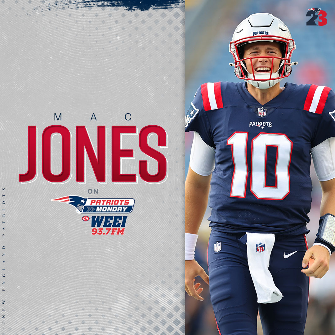 Patriots.com on X: 'Mac Jones joined WEEI's @JonesandMego on