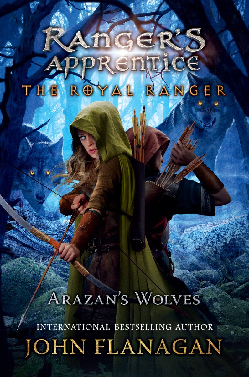 Happy #BookBirthday to THE ROYAL RANGER: ARAZON'S WOLVES by John Flanagan! In this sixth installment of the Royal Ranger series in which Maddie and Will must travel to Celtica to investigate a series of dire wolf attacks and a dangerous sorceress.