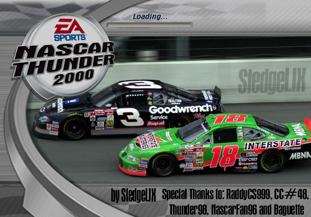 SledgeLIX's tweet photo. Loading/Title Screen for NT2000 Mod done! πͺ. #nt2003 #nascarthunder2003 #nr2003 #gc #nintendo #gamecube #NASCAR #Racing #BobbyLabonte #DaleEarnhardt https://t.co/9S76ICmfpF