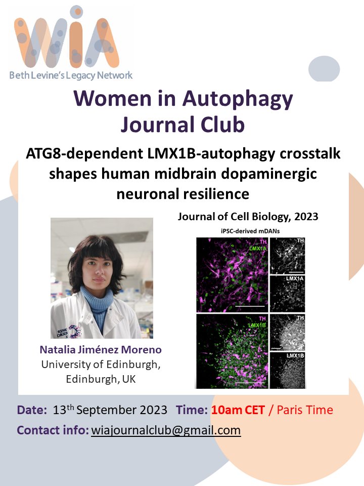 WAutophagy's tweet photo. 📚 Join us for the September edition of our Monthly Journal Club! 📆📖
🔍 Dive deep into the latest research, exchange ideas, and expand your knowledge with fellow enthusiasts. @Natalia_JM_92 https://t.co/hOUEtQPsX8