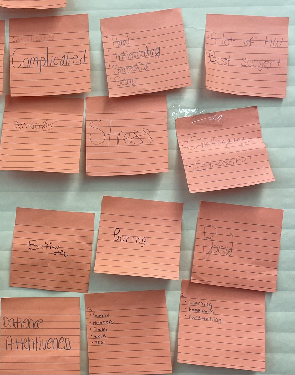 mlhaggerty's tweet image. Starting a new school year I was wondering  what students think &amp;amp; feel about mathematics class. It surprises me that so many students have adverse feelings towards math. As an educator, my goal this year is to help students develop a mathematical growth mindset. @careim2
