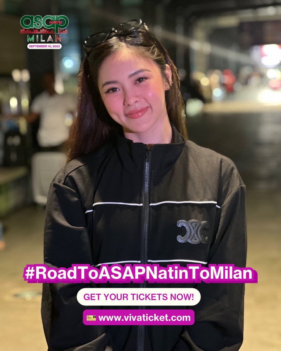 ASAPOfficial's tweet image. Ready ng mag-spread ng good vibes si Queen of the Dancefloor, @prinsesachinita sa ASAP Natin 'To Milan!!! 🤪😁

 Dahil mas masayang manood kapag may kasama, be sure to avail of  the FERRAGOSTO BARKADA PROMO: BUY 3 tickets, GET 1 for FREE! 

#RoadToASAPMilan #CountdownToASAPMilan…