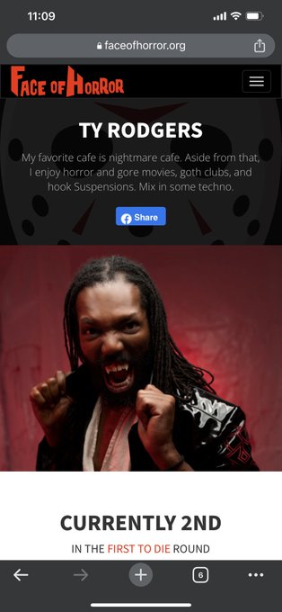 Please go vote for me now!  #faceofhorror   https://t.co/gJdpKKrGET https://t.co/1waMaLrHQW<a href="/tag/faceofhorror"class="tags">#faceofhorror</a>