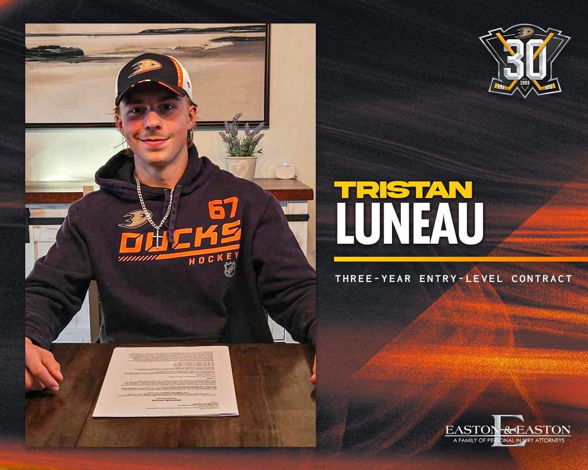 NEWS: We have signed Tristan Luneau to a three-year entry-level contract! 

#FlyTogether | <a href="/EandELaw/">Easton & Easton, LLP</a>