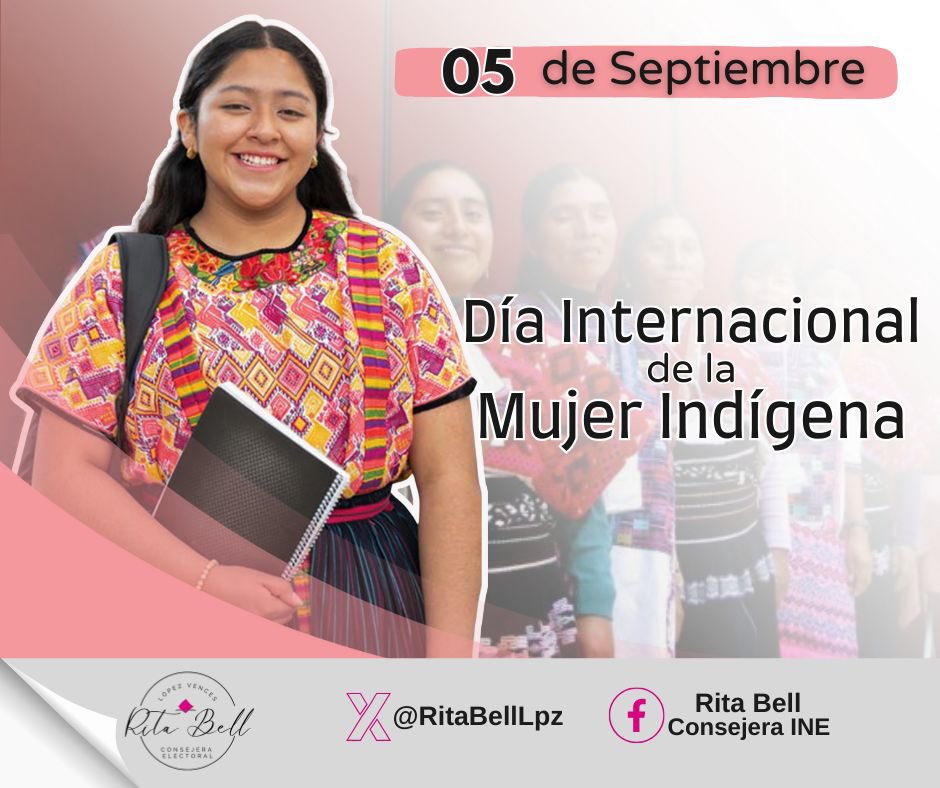Visibilizar, reconocer, respetar y garantizar los derechos de las mujeres indígenas 

#PueblosOriginarios #DíaInternacionalDeLaMujerIndígena