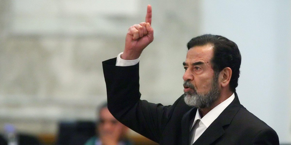 FbUtshab's tweet photo. “You peoples can Sleep(Arab)  peacefully until I die. None of you can sleep(Arab) peacefully if I close my eyes”
-Saddam Hussein

He was a thorn neck of Israel. After his death we saw what Israel did and still doing with our mothers, sisters and brothers in Palestine. https://t.co/ij0VIPH7ef