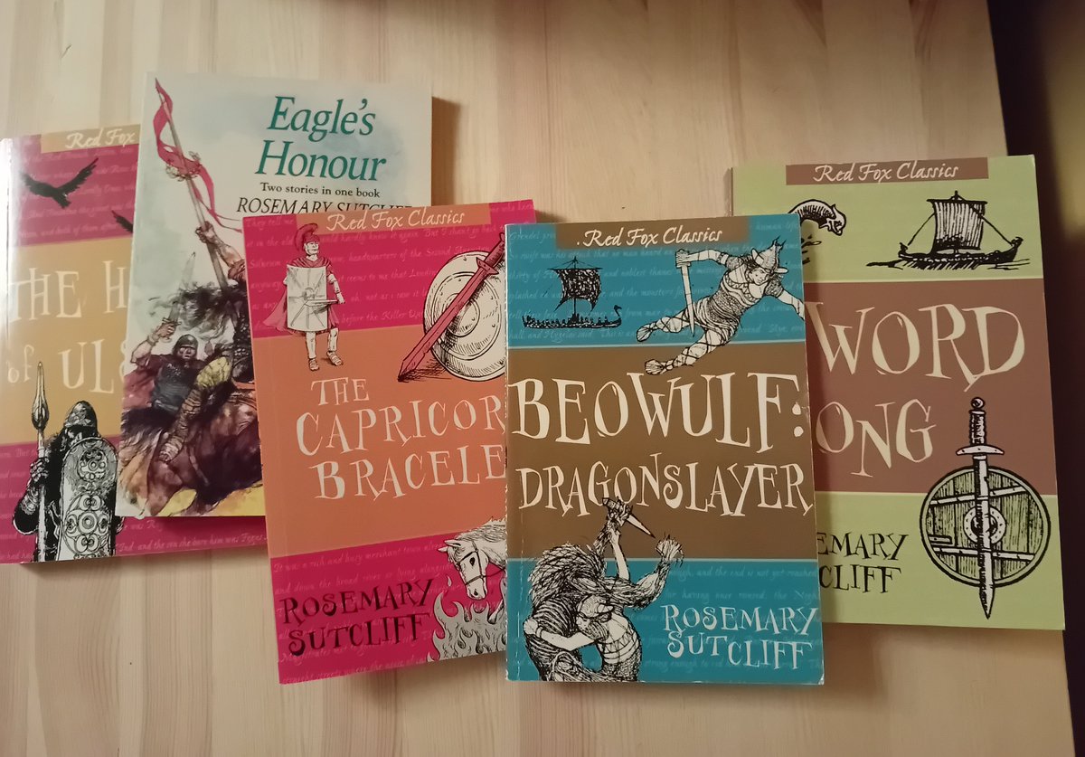 CFarman1's tweet photo. @rsutcliff @SchoolReading @tbradman Today my new Year 5 class told me they had not read any of Rosemary Sutcliff's books. Tomorrow we shall be remedying that. https://t.co/u9yepGOV1G