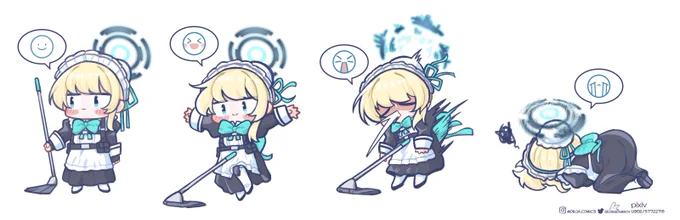 #ブルアカ #BlueArchiveMaid Toki is Smol!! 