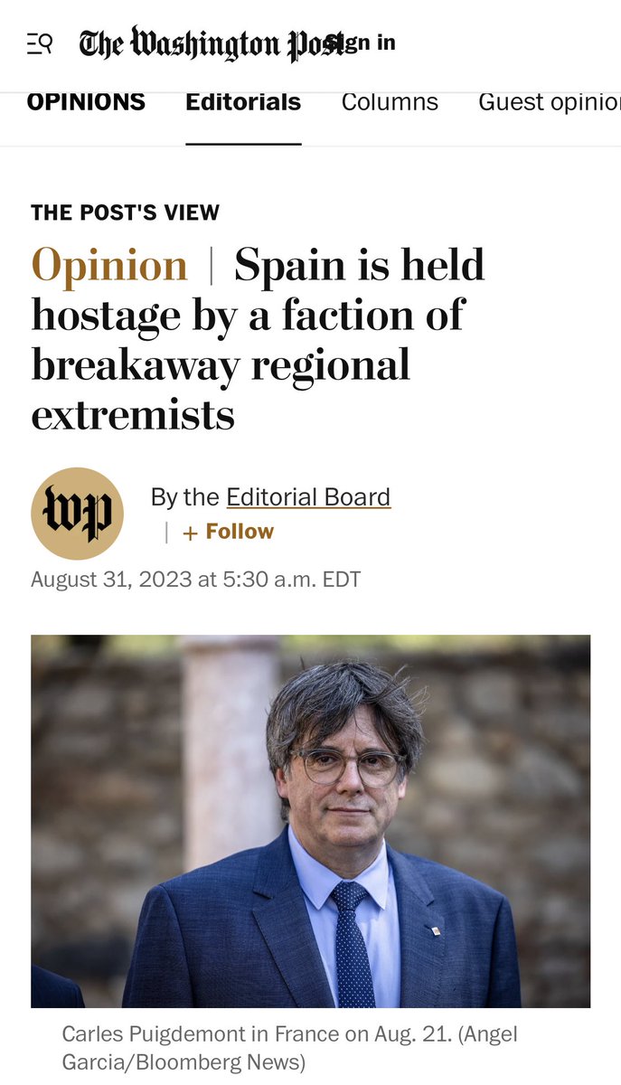 MrdoFdez's tweet photo. Publicación del @washingtonpost Mientras tanto, en España discutimos por dos personas que se besan. https://t.co/rahShIW9hF