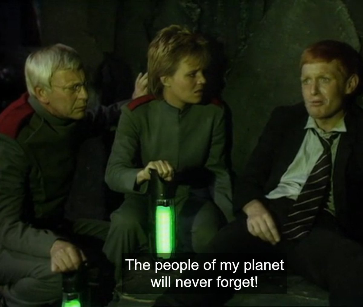 electronicdan1's tweet image. It's weird how, two stories before they give him a back story, and even with a subplot about race memory, they awkwardly still don't give Turlough's planet a name here, and it's just referred to as "my planet".

#drwho #DoctorWho #Frontios #Turlough #Trion