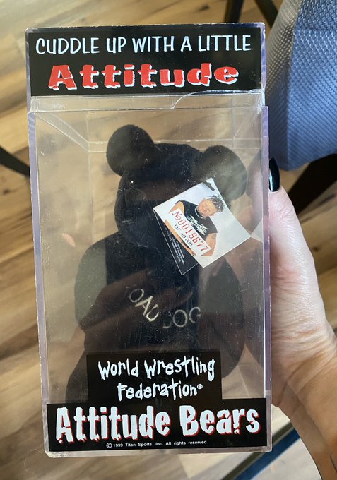 Found a box of my childhood wrestling stuff in my mom&rsquo;s garage 💀💀💀  We&rsquo;re gonna go through it live on<a href="/tag/ufc291"class="tags"><span>#ufc291</span></a>