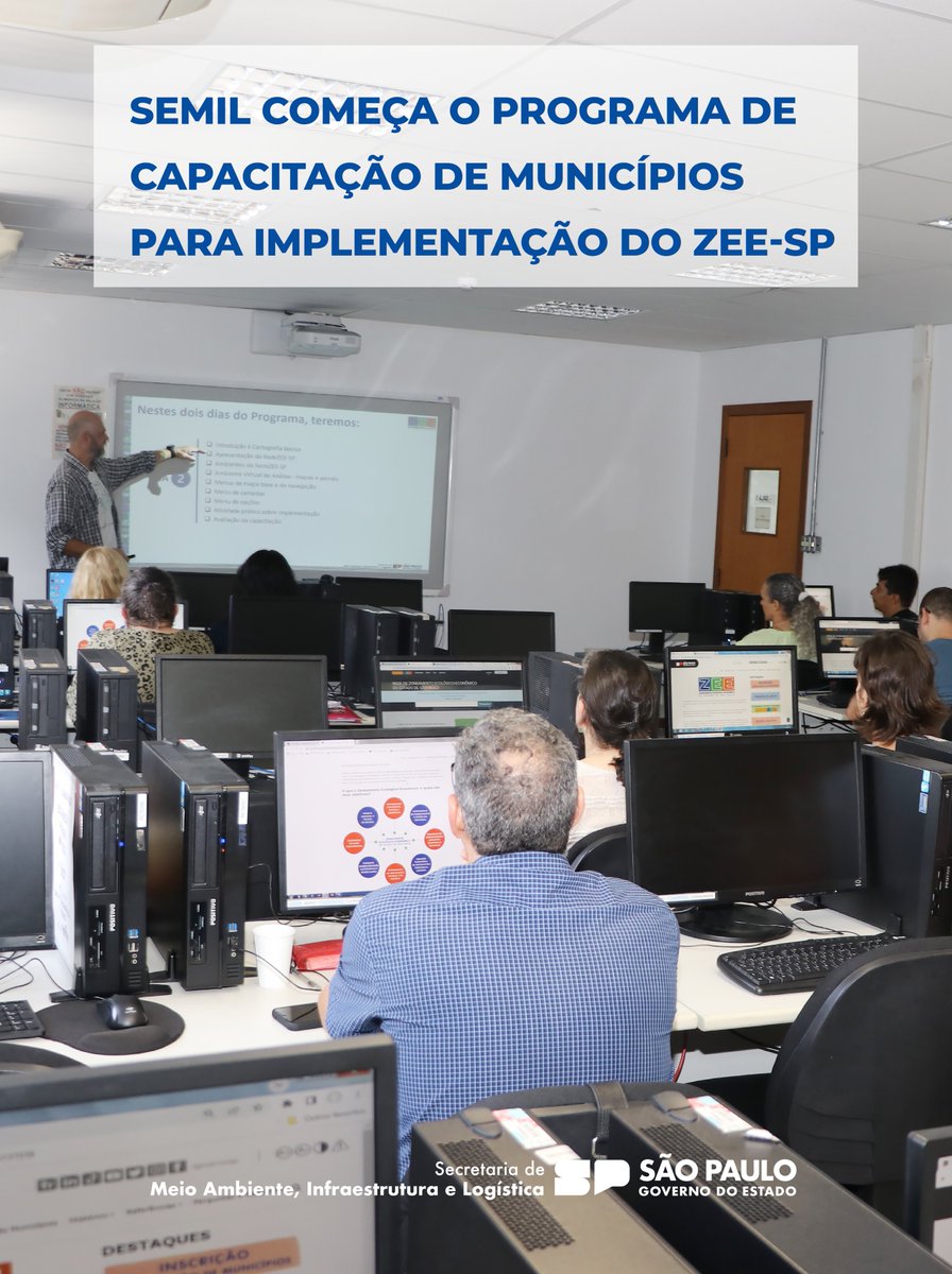 semilsp's tweet photo. O PCM proporciona a familiarização com as bases conceituais, preceitos legais e com produtos do Zoneamento Ecológico-Econômico. Leia na íntegra: https://t.co/ILYo5sOhQu
#SemilSP #MeioAmbiente #Zoneamento #ZEESP #ZEE #Ecológico #Econômico #Capacitação https://t.co/GuaRGf39rn