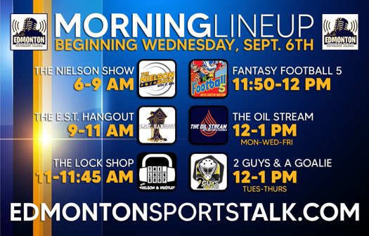 Edmonton Sports Talk live video to go along with a 24-7 digital online station launches tomorrow morning! @TomGazzola @matthewiwanyk @Lieutenant_Eric @JoaquinGage31 @kassassination @bellezy7 @hustlerama