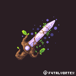 F4talVortex's tweet photo. Fairy Sword 🌿🪄 
#swordtember #Swordtember2023 https://t.co/s9eIXO4nX7