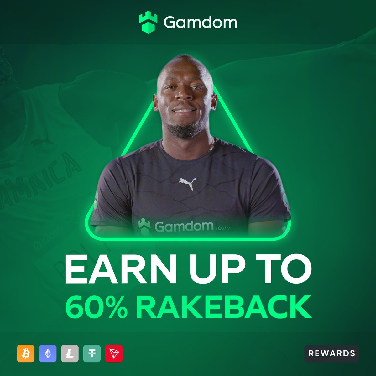 gamdom's tweet photo. You can get up to 60% Rakeback with us!

We offer a variety of rewards, including:

* Daily Surprise 😯
* Instant⚡️, Weekly &amp; Monthly Rakeback's 📅
* Free Rain ⛈
* Weekly Sunday Free Spins 🎰

All our rewards have 0 wagering. Including Twitter #Giveaways, make sure to follow 😉 https://t.co/OUbpPe7xB6