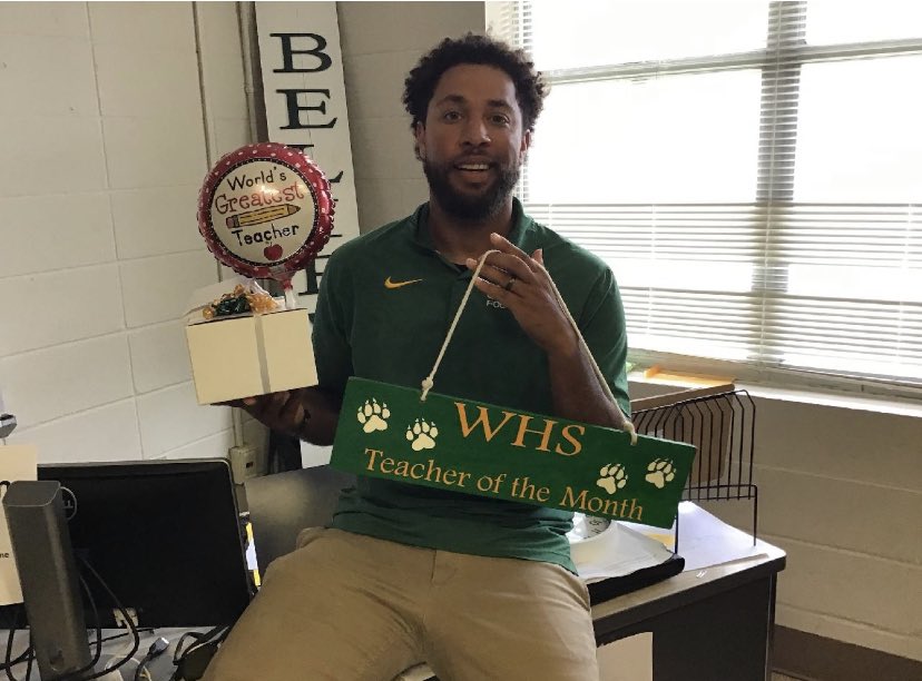 Congratulations to Ryan St. Julien for being selected as August Teacher of the Month by the students!  Great job!