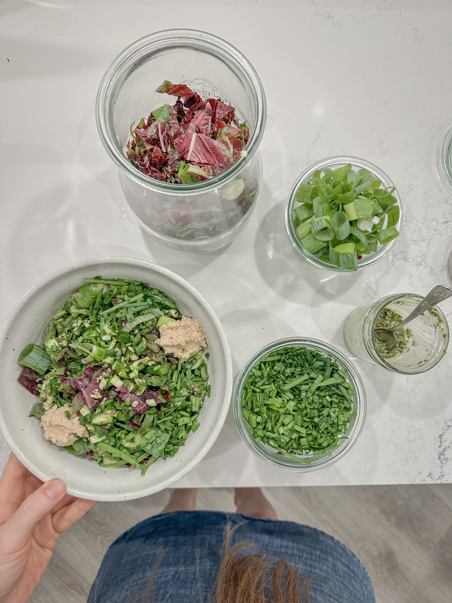Farmer’s market leftovers tonight. #dinner #salad