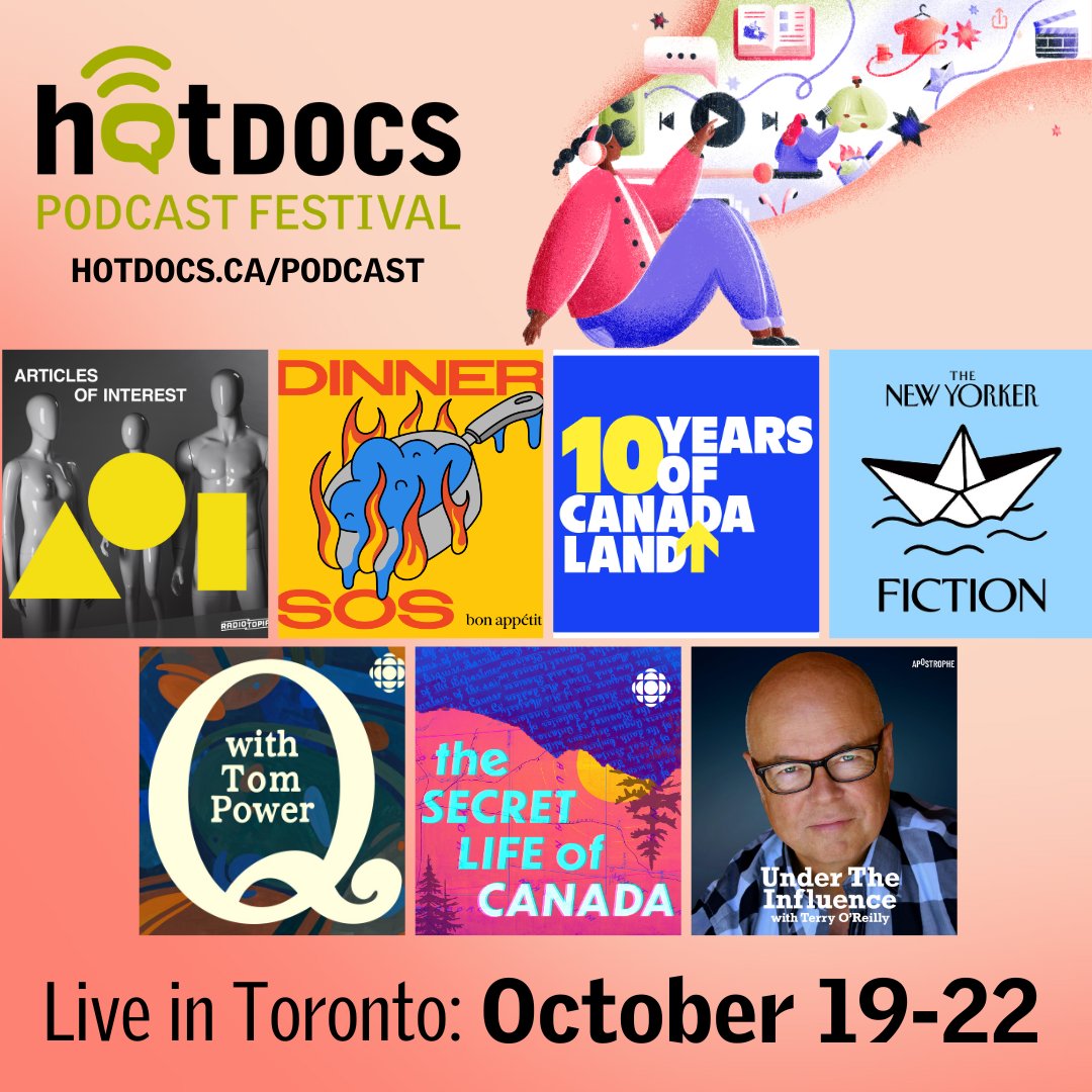 Hi listeners😉 Find your favourite podcasts with extra special guests live on the @hotdocscinema stage in Toronto this October! 🙌 Check out the lineup & get your passes for the 8th Hot Docs Podcast Festival now!