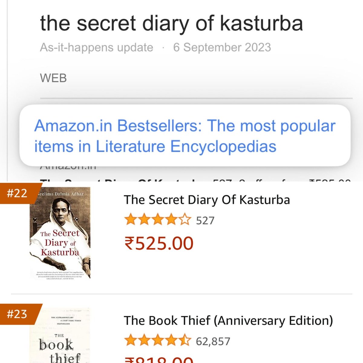 #HumariKastur #AmazonBestsellers #22 @FoundationPK @kitaab31 @karthikavk @WestlandBooks