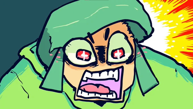 When Hyla screams at the possums, her blushes shatter and her pupils become red and rectangular, like her uncle Bullfrog, which is meant to foreshadow their relation at the end of the animation for people not familiar with them already. 