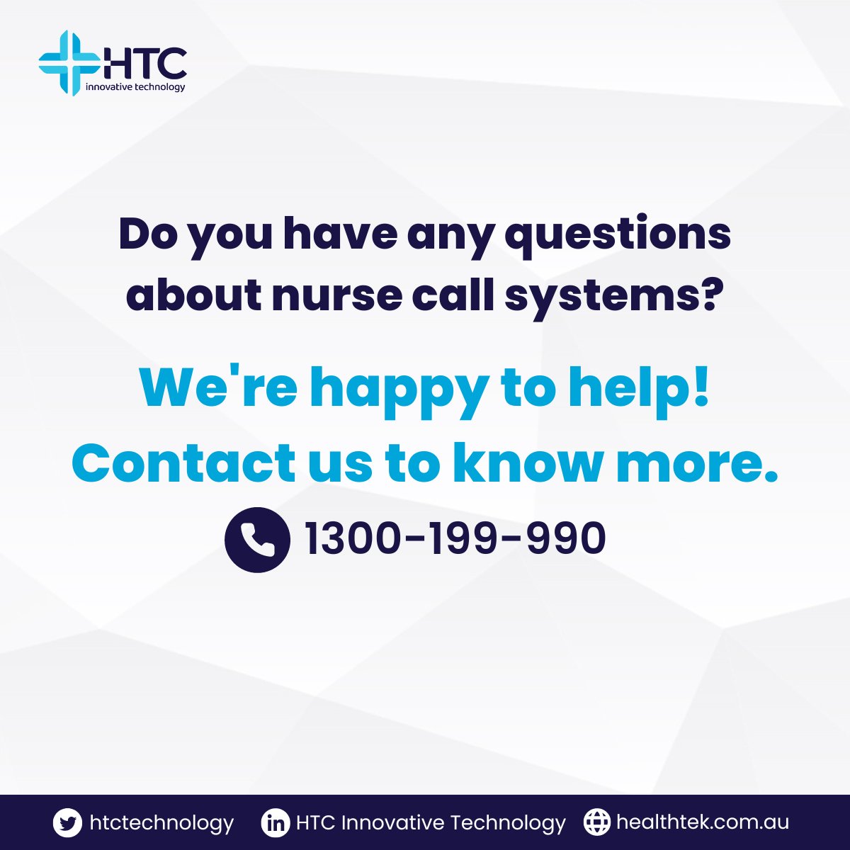 HTCTechnology's tweet photo. We’re happy to answer your questions. Give us a call at 1300 199 990 or visit our website https://t.co/aYUlTe0BZE https://t.co/NlUXjkYnj5
