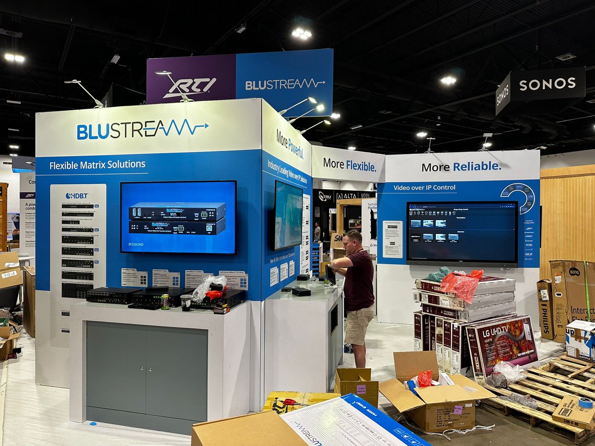 Almost ready for #CEDIAEXPO in Denver. Join the Blustream team at booth #3612 from Thursday. Promises to be a great show! #Innovation