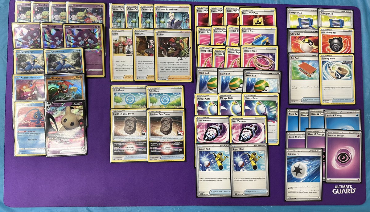 Won my 5th League Challenge of the season with Lost Zone Earthen Mimikyu. @PJTSSMngr showed me the list by .medi from the T8 of a larger online event, and I changed it up a little bit. 

I didn’t use Earthen / Mimikyu tonight because the pairings didn’t give me the opportunity