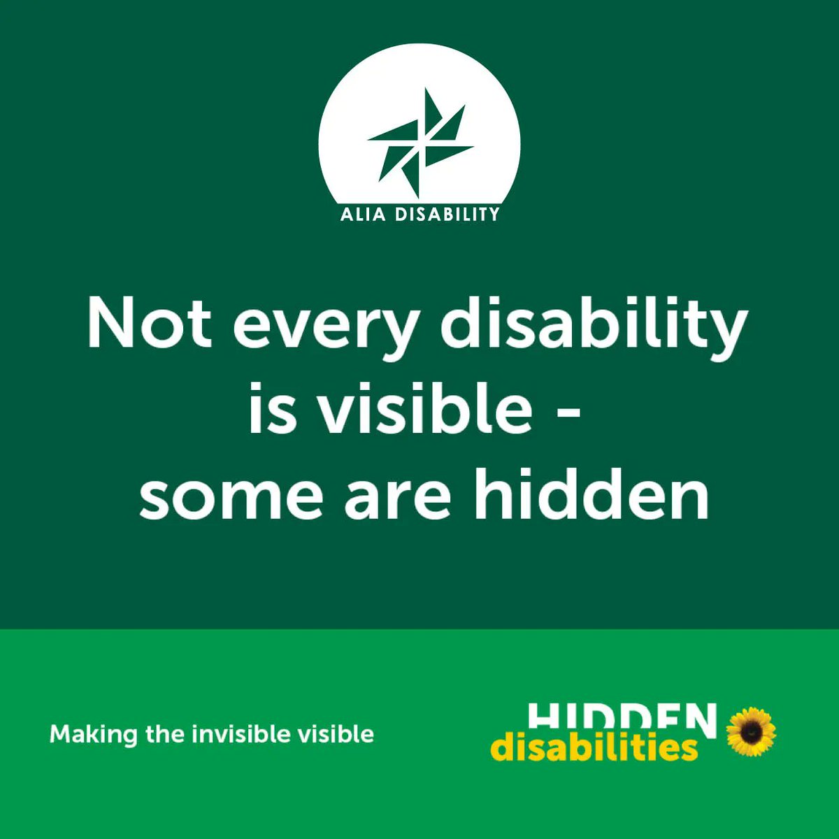 ALIANational's tweet photo. Support people living with non-visible disabilities by raising awareness and sharing stories for a more inclusive society. Learn how the Hidden Disabilities Sunflower program does this in a free webinar hosted by the ALIA Disability group 🌻 Register now: https://t.co/o1geRd377K https://t.co/vkiW5afOL7