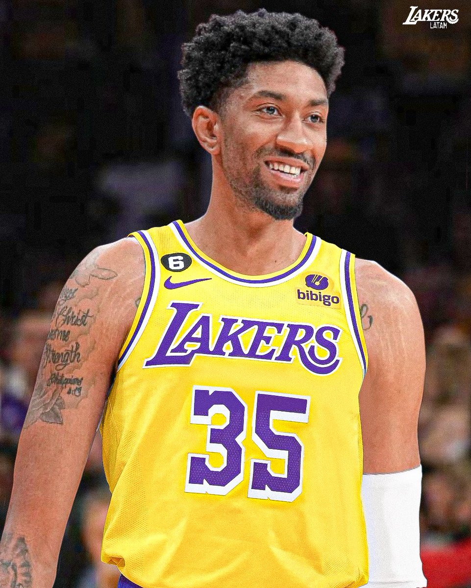 LakersLatam's tweet photo. ¡BIENVENIDO CHRISTIAN WOOD A LA FRANQUICIA MAS LINDA DEL MUNDO! 💛💜 https://t.co/FwCYWSrJlv