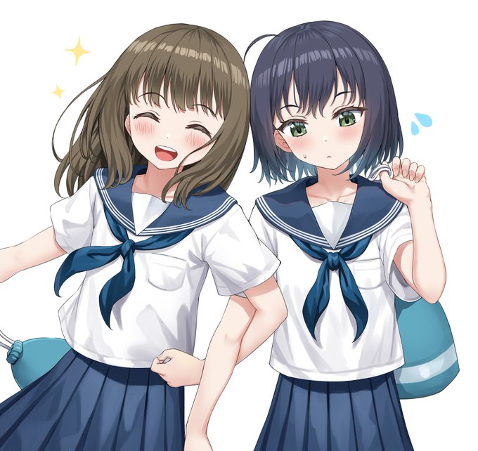 明るい子とクールな子 