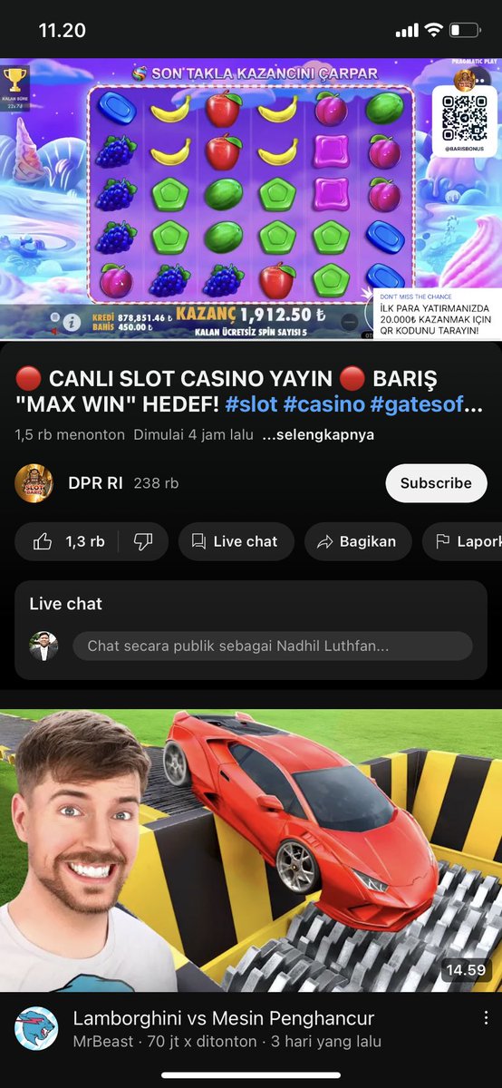 NadhilB's tweet photo. Akun youtube DPR RI kena hack wkwkwk main selot gacor wkwkwk
Moga maxwin https://t.co/fPwJTQMMDI