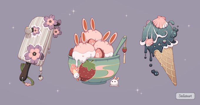 「dessert rabbit」 illustration images(Latest)