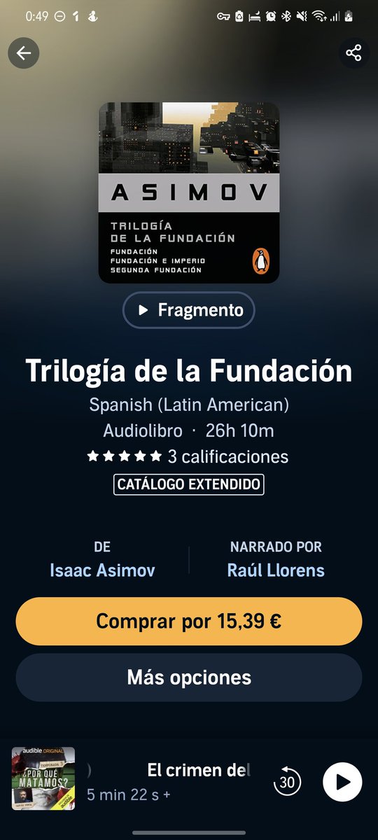 ertonno's tweet photo. Lo que te prometen en @Audible_ES , lo que te dan. 

Te suscribes, y cuando vas a escuchar lo que viste publicitado,  hay que volver a pagar....

PUBLICIDAD ENGAÑOSA.
@FACUA no es así? https://t.co/ZdkGqwxSv5