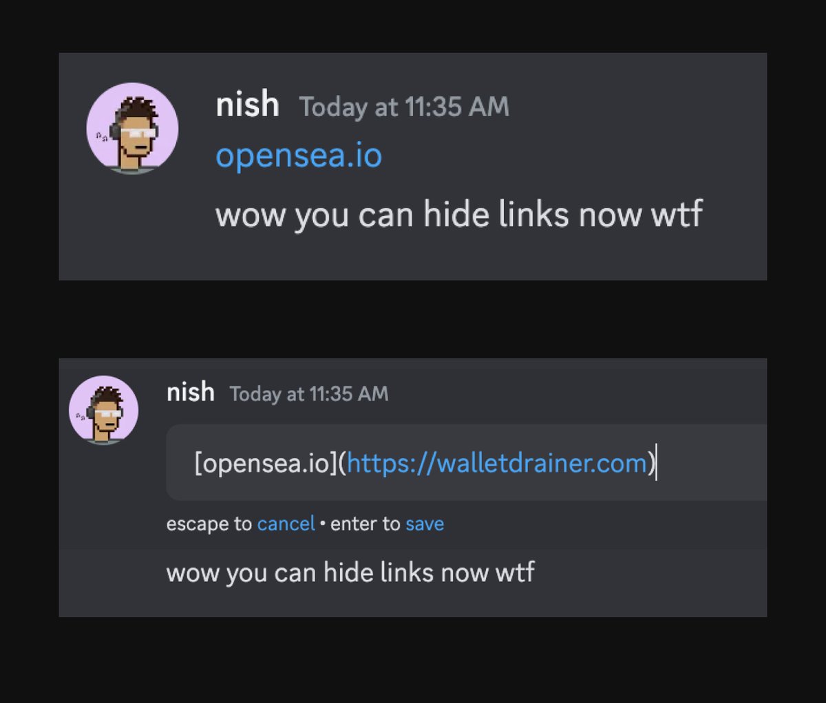 TheOrcaFi's tweet photo. Safeguard your Discord server from the new hidden links command and keep your NFT community safe. We've got the solution you're looking for to disable this command! 🧵👇 https://t.co/laOfOXoTf8