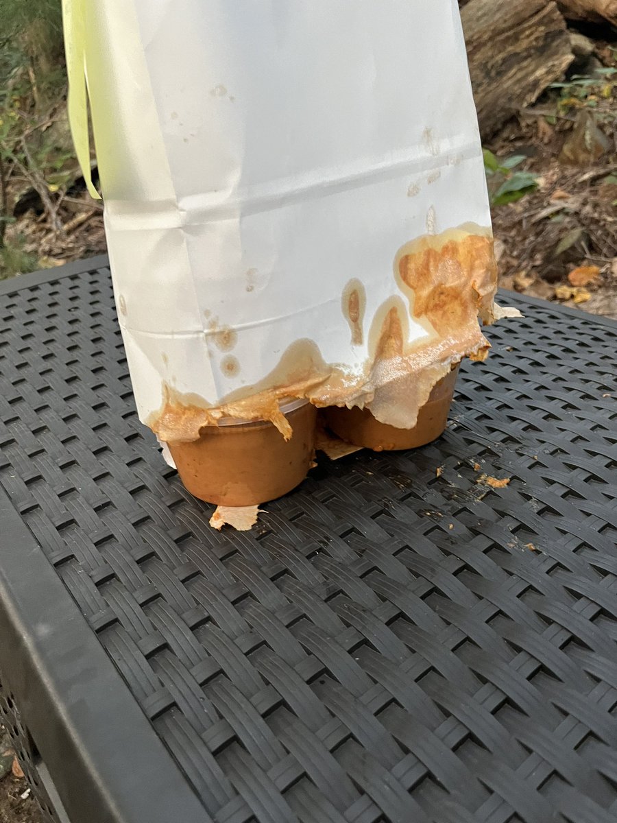 topherperusse's tweet photo. @DoorDash  not a good experience, driver dropped off my food 200 yards from the instructed location and left my order looking like this. The meal is basically not edible, then you only refund me 40%… nice customer service. #fail #badservice #doordash https://t.co/G3j5ONDguC